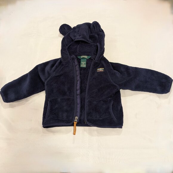 L.L. Bean Infants' Hi-Pile Fleece Jacket (With Hood) - Picture 4 of 15